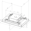 Ciarko Design Su Frame mennyezetbe építhető páraelszívó - fehér üveg
