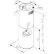 Ciarko Design Tubus W Long Inox sziget páraelszívó