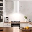 Kép 7/9 - Ciarko Design Tubus fali kürtős páraelszívó - fehér