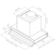 Elica Box In Plus IXGL/A/60 felső szekrénybe építhető páraelszívó - inox / fehér üveg