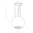 Elica Star IX/F 47 függesztett páraelszívó - inox / üveg