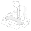 Elica Synthesis IX/A/100 sarok páraelszívó - inox / üveg