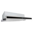 Mekappa Slimlux kihúzható teleszkópos páraelszívó - CA10-60XF4M - inox / fekete üveg