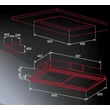 NODOR NorBreeze ISLA SLIMOS 900 mennyezetbe építhető páraelszívó - inox / fehér üveg