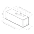Pando EVO/948 inox V.1050 ECO felső szekrénybe építhető páraelszívó