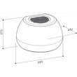 Sirius SLT-106 LINK TW fali páraelszívó - fehér