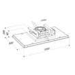 Sirius SLT-971 LESS BRUSHLESS TW 120 mennyezetbe építhető páraelszívó - inox