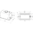 Whirlpool WCT3 63F LTK felsőszekrénybe építhető páraelszívó