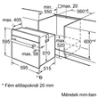 Bosch Serie6  HBG43T350R beépíthető sütő