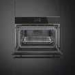 SMEG SO4604M2PNR beépíthető kompakt kombinált sütő mikrohullámú sütő