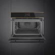 SMEG SO4604M2PNR beépíthető kompakt kombinált sütő mikrohullámú sütő