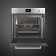 SMEG SO6401S2X beépíthető kombinált gőzpároló-sütő