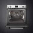 SMEG SOP6902S2PX beépíthető rusztikus pirolitikus gőzpároló-sütő