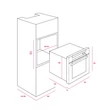 TEKA EBON HS 710 E00 beépíthető sütő - fehér