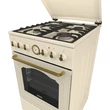 Gorenje KS5251CLI szabadonálló kombinált rusztikus tűzhely - elefántcsontszín