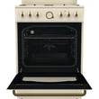 Gorenje KS6250CLI szabadonálló kombinált rusztikus tűzhely - elefántcsontszín
