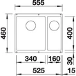 Kép 3/5 - BLANCO SUBLINE 340/160-U b. tart. e.n.