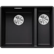 Kép 1/5 - BLANCO SUBLINE 340/160-F fekete e.n., SZINTBE ÉPÍTÉS