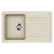 Kép 1/3 - EVIDO Home 45S gránit mosogató, 765 x 460mm, bézs