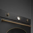 Kép 5/7 - SMEG PIROLITIKUS HŐLÉGKEVERÉSES SÜTŐ, Colonial design, 60 cm, analóg, antracit