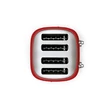Kép 4/6 - SMEG KENYÉRPIRÍTÓ, retro, 2x2 szeletes, piros