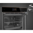 Kép 3/10 - SMEG KOMBINÁLT PIROLITIKUS SÜTŐ, GŐZFUNKCIÓVAL, Dolce Stil Novo design, Galileo, 60 cm, TFT, fekete üveg, réz dísz