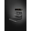Kép 4/10 - SMEG KOMBINÁLT PIROLITIKUS SÜTŐ, GŐZFUNKCIÓVAL, Dolce Stil Novo design, Galileo, 60 cm, TFT, fekete üveg, réz dísz
