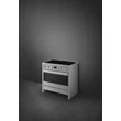 Kép 3/8 - SMEG SZABADONÁLLÓ TŰZHELY, Classica design, ipari megjelenés, 90 cm, 1 sütőtér, indukciós főzőlap, inox