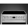 Kép 6/8 - SMEG SZABADONÁLLÓ TŰZHELY, Classica design, ipari megjelenés, 90 cm, 1 sütőtér, indukciós főzőlap, inox