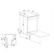 Kép 2/2 - SMEG SZABADONÁLLÓ MOSOGATÓGÉP, 60 cm, 13 teríték, 8 funkció, 4 hőmérséklet, fehér