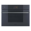 Kép 1/13 - SMEG KOMPAKT OMNICHEF HÁROM AZ EGYBEN SÜTŐ, Linea design, Galileo, 45 cm, TFT, neptune szürke üveg
