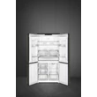 Kép 2/3 - SMEG SZABADONÁLLÓ HŰTŐ ÉS FAGYASZTÓ, 91,5x187,5 cm, francia ajtó, antracit (fogantyú nélkül!)