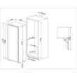 Kép 2/3 - SMEG BEÉPÍTHETŐ HŰTŐ, 54x178 cm, fordítható ajtó, belső kijelző, fehér
