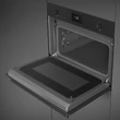 Kép 3/5 - SMEG KOMPAKT KOMBINÁLT MIKROHULLÁMÚ SÜTŐ, Classica design, Galileo, 45 cm, CS LCD, matt fekete