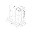 Kép 3/7 - SMEG UNIVERSALE design függesztett páraelszívó, 120 cm, inox, LED