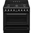 Kép 1/7 - SMEG SZABADONÁLLÓ TŰZHELY, Victoria design, 90 cm, 1 sütőtér, 9 funkció, gőztisztítás, gáz főzőlap, fekete