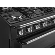 SMEG SZABADONÁLLÓ TŰZHELY, Victoria design, 90 cm, 1 sütőtér, 9 funkció, gőztisztítás, gáz főzőlap, fekete