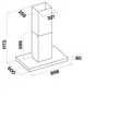 Kép 3/3 - FALMEC PLANE NO-DROP sziget páraelszívó, 90 cm, inox
