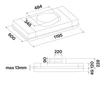 Kép 4/5 - FALMEC ALBA mennyezeti páraelszívó, 120 cm, fehér/üveg, (motor nélkül)