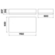 Kép 3/3 - FALMEC VETRA sziget páraelszívó, 120 cm, inox/üveg