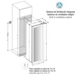 Kép 3/3 - Pando PVMAVP 178-112XL borhűtő - beépíthető, balos