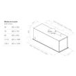 Pando EVO/780.11 inox SEC beépíthető páraelszívó