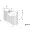 Kép 4/5 - Ciarko Design MONO W 90 cm ecrü (bézs) sziget páraelszívó