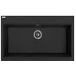Kép 1/2 - LAVEO TAU 8 nagymedencés mosogató, matt fekete