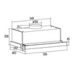 Kép 3/4 - CATA - Páraelszívó TFB-5160 X motor nélkül + MULTI Külső motor SEM1 T850