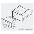 Kép 2/5 - CATA - Beépíthető mikrohullámú sütő MC-32 D
