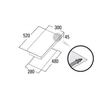 Kép 2/2 - CATA - Beépíthető domino gázfőzőlap GI-3002 X/A
