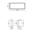 AIRA - Légtechnikai elem lapos csatorna adapter Quadro sorozathoz 