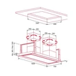 Nodor - Páraelszívó NorBreeze ISLA DEIMOS 1400 TWIN RF Hob to Hood