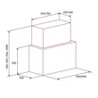 Nodor - Páraelszívó NorBreeze CUBE GLASS ECO 90 WH